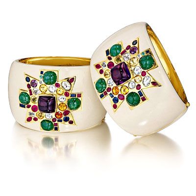 Chanel maltese cross cuffs